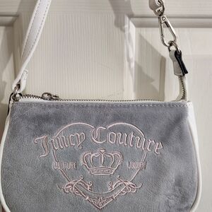 Juicy Couture Wristlet Grey And White NWT